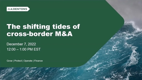 Thumbnail for The shifting tides of crossborder MA - FSMA 3030