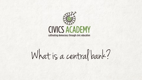 Thumbnail for entry What is a central bank