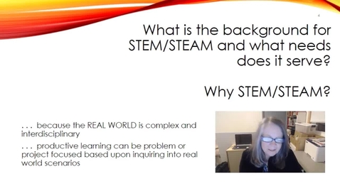 Thumbnail for entry STEM STEAM - overview &amp; ESC perspectives