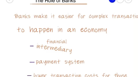 Thumbnail for 27.3 - The Role of Banks - ECON 2015