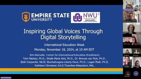 Thumbnail for Inspiring Global Voices Through Digital Storytelling - November 18, 2024