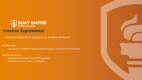Thumbnail for Creative Expressions - Images from Surfaces to Structures - August 27, 2020
