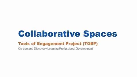 Thumbnail for entry Collaborative Spaces Webinar 3/10/16