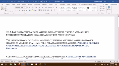 Thumbnail for GOVT ACCTG EX 12-3 PROBLEM DEMONSTRATION VIDEO