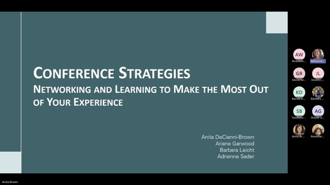 Thumbnail for Conference Strategies: Networking and Learning to Make the Most Out of Your Experience