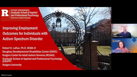 Thumbnail for Dr. Robert LaRue - 5th Annual ACA &amp; SUNY Empire CAARES Virtual Conference