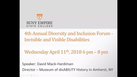 Thumbnail for entry David Mack-Hardiman - Disability History Museum
