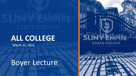 Thumbnail for entry AC *Boyer Lecture - Building Equity and Care Together