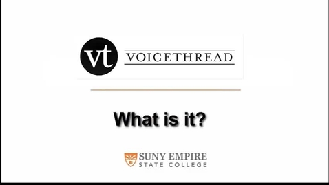 Thumbnail for Introduction to VoiceThread
