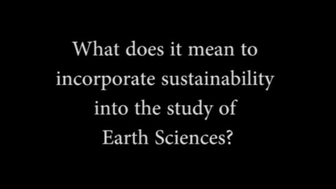 Thumbnail for entry Linda Jones on Sustainability in Earth Sciences