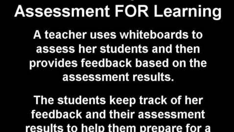 Thumbnail for Assessment FOR Learning - a Salem High School teacher uses whiteboards to assess students - EDUC 6010