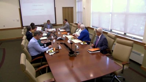 Thumbnail for College Council Meeting -  May 2, 2018