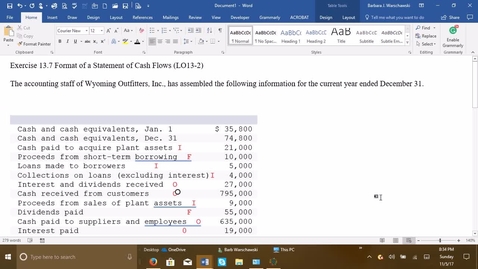 Thumbnail for Introductory Accounting 2 - Problem Demo Exercise 13-7