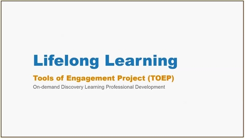 Thumbnail for Lifelong Learning Webinar - 01/24/17