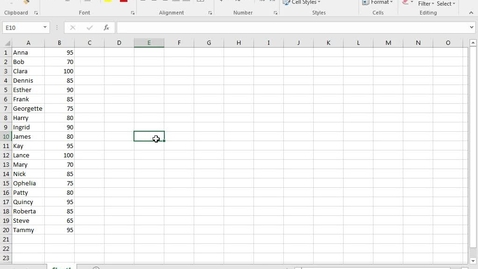 Thumbnail for Excel: Basic Skills Part 2: Organizing and Sorting