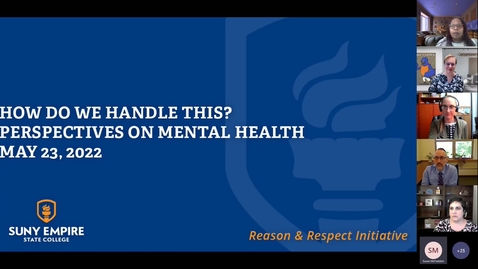 Thumbnail for entry Reason &amp; Respect: How Do We Handle This? Perspectives on Mental Health Crises in the Community