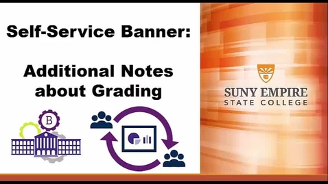 Thumbnail for Banner Training: Additional notes about Grading