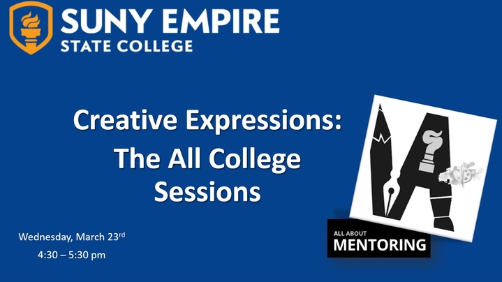 Thumbnail for channel Creative Expressions: A Virtual Arts Presentation Series