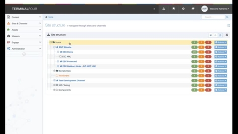 Thumbnail for T4 Overview of the Site Structure - Previewing, more ... 
