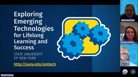 Thumbnail for SUNY Exploring Emerging Technologies for Lifelong Learning and Success