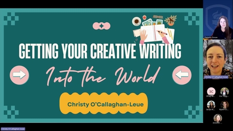 Thumbnail for Getting Your Creative Writing Into the World