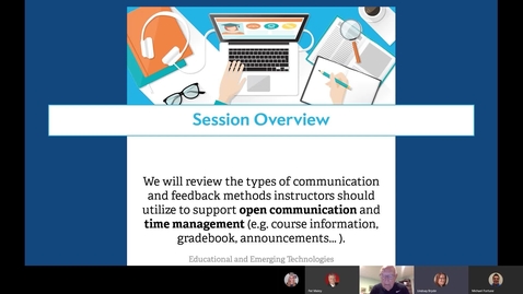 Thumbnail for &quot;Communication and Feedback Methods&quot; VSG Webinar Part 3 of 3