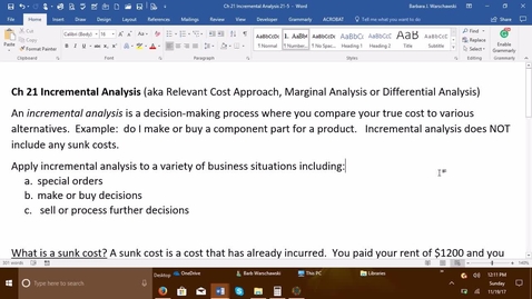 Thumbnail for entry Introductory Accounting 2 - Problem Demo Exercise 21-6