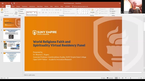 Thumbnail for entry World Religions Keynote Panel (Virtual Residency) 03/01/2021 Dr. Rhianna Rogers - video