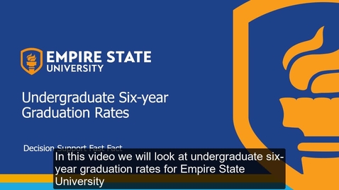 Thumbnail for entry Undergraduate Six-year Graduation Rates
