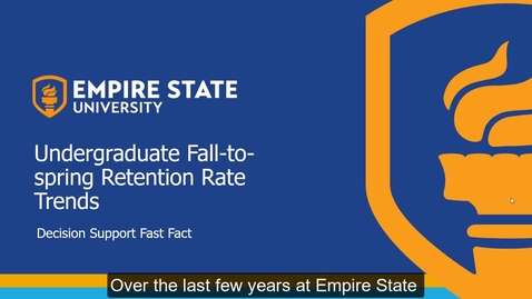 Thumbnail for entry Undergraduate Fall-to-spring Retention Trend