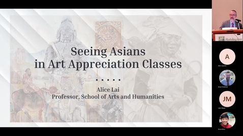 Thumbnail for entry Susan H. Turben Faculty Lecture - Dr. Alice Lai  “Seeing Asians in Art Appreciation Classes&quot; - October 27, 2022