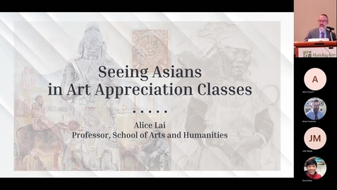 Thumbnail for Susan H. Turben Faculty Lecture - Dr. Alice Lai  “Seeing Asians in Art Appreciation Classes&quot; - October 27, 2022