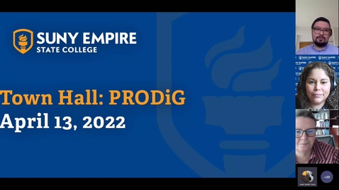 Thumbnail for PRODiG Town Hall Presentation