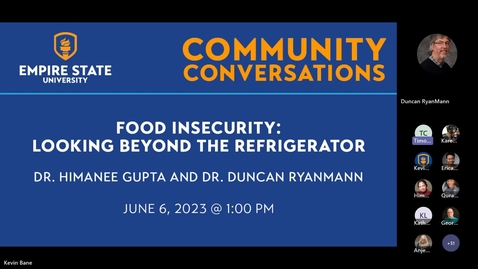 Thumbnail for Community Conversation: Food Insecurity: Looking Beyond The Refrigerator
