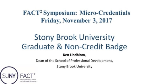 Thumbnail for entry Stony Brook University Graduate &amp; Non-Credit Badge