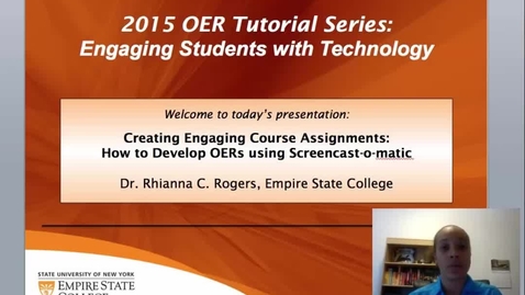 Thumbnail for entry OER Screencast-o-Matic