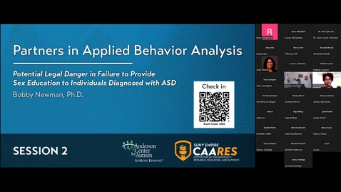 Thumbnail for entry Potential Legal Dangers in Failure to Provide Sex Education to Individuals Diagnosed with ASD