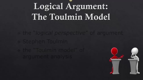 Thumbnail for entry The Toulmin Model of Argument