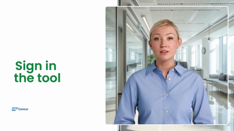 Thumbnail for Sign in the tool