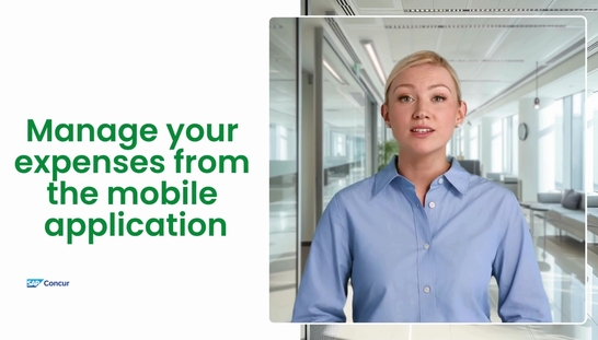 Manage your expenses from the mobile application