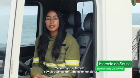 Miniatura para Marcela de Sousa, la primera mujer en líneas en tensión de Bahía