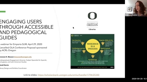 Thumbnail for entry Engaging users through accessible and pedagogical guides at the University of Oregon