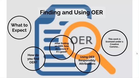 Thumbnail for entry Finding and Using OER