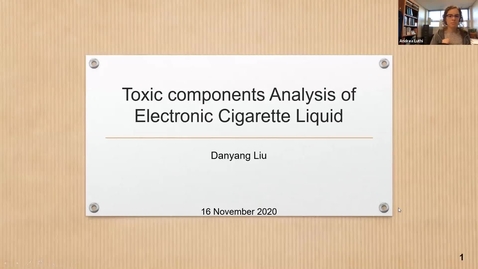 Thumbnail for entry Danyang Liu Research Proposal Presentation_Chemistry Seminar