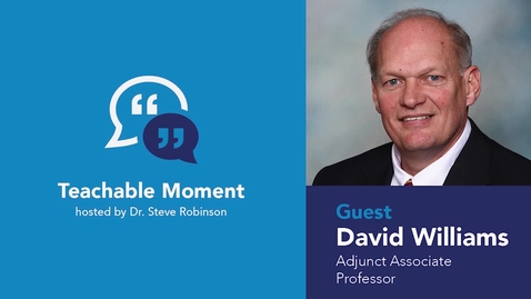 Thumbnail for Teachable Moment - David Williams