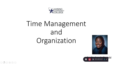 Thumbnail for entry Time Management &amp; Organization 