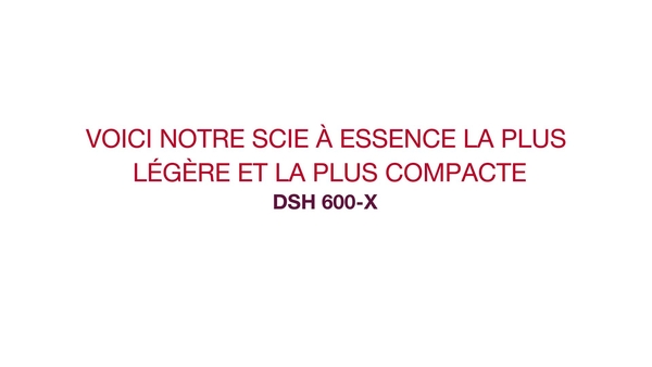 Présentation de notre scie à gaz la plus légère et la plus compacte