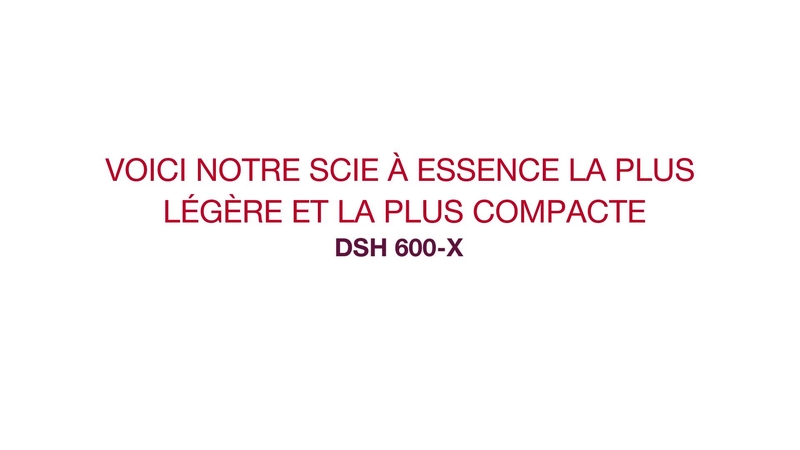 Présentation de notre scie à gaz la plus légère et la plus compacte