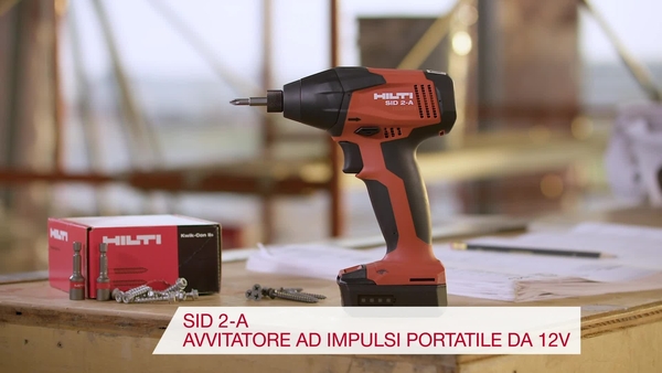 Avvitatore a impulsi a batteria compatto da 22 V con mandrino esagonale a scatto da 1/4" per lavori di media intensità