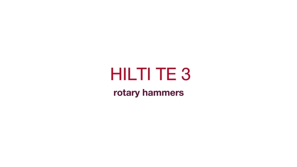 TE 3 rotary hammers - Built to drill more